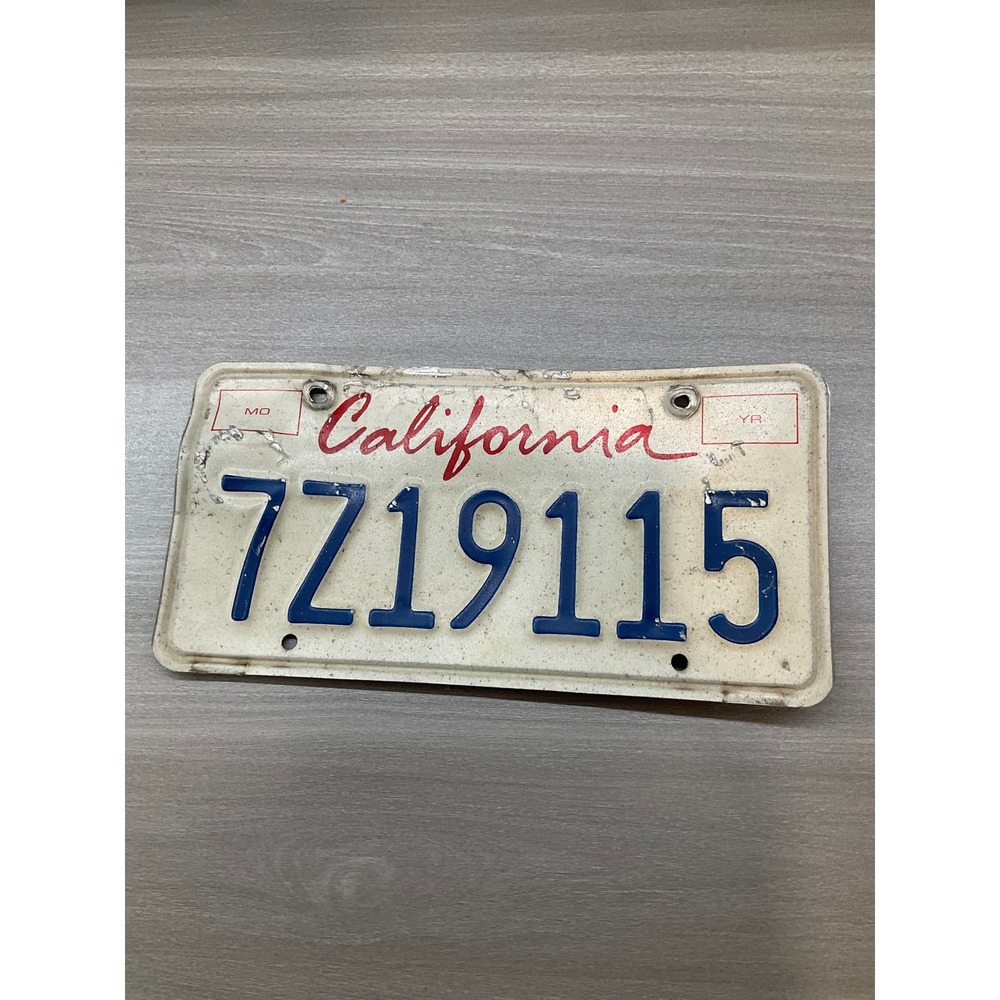 CALIFORNIA LICENSE PLATE